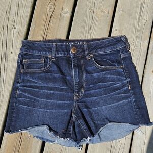 American Eagle Outfitters Dark Blue Denim Shorts